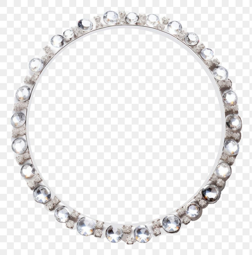 PNG  Design crystal circle necklace bracelet jewelry.