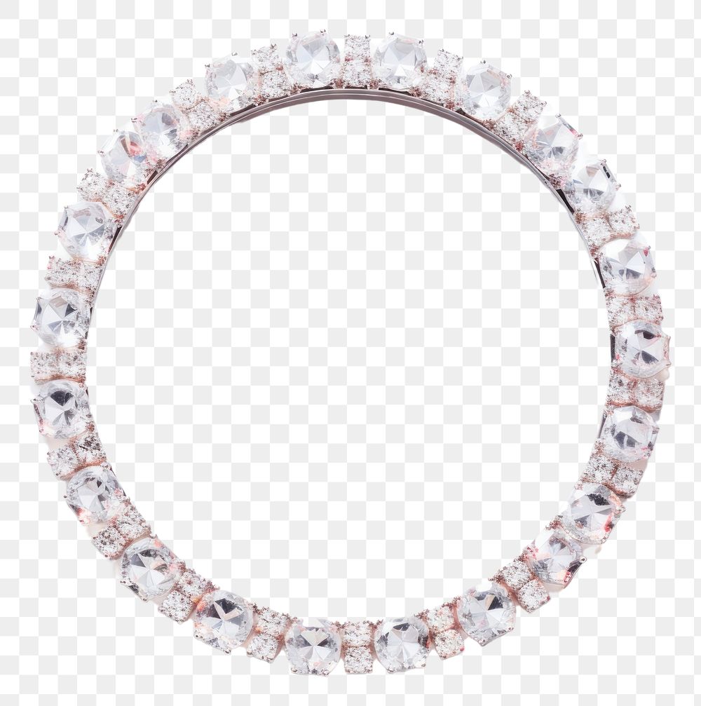 PNG  Minimal crystal circle bracelet gemstone jewelry.