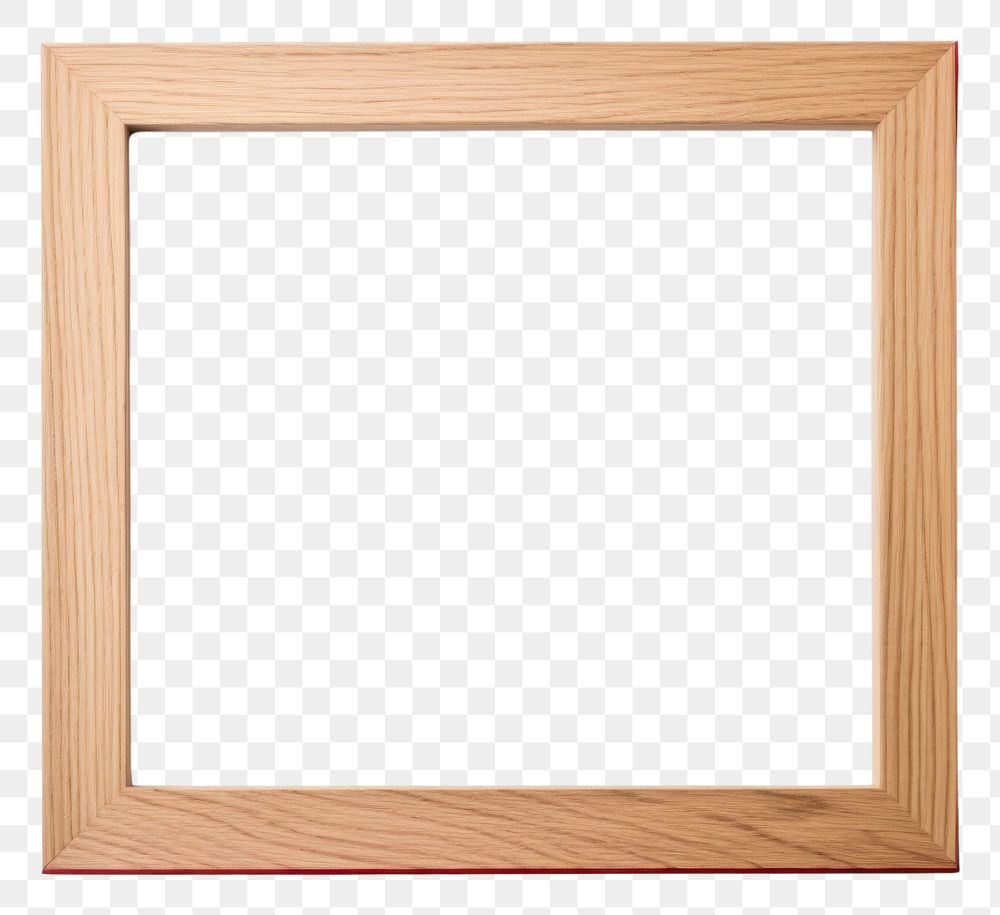 PNG  Square red oak frame white background architecture