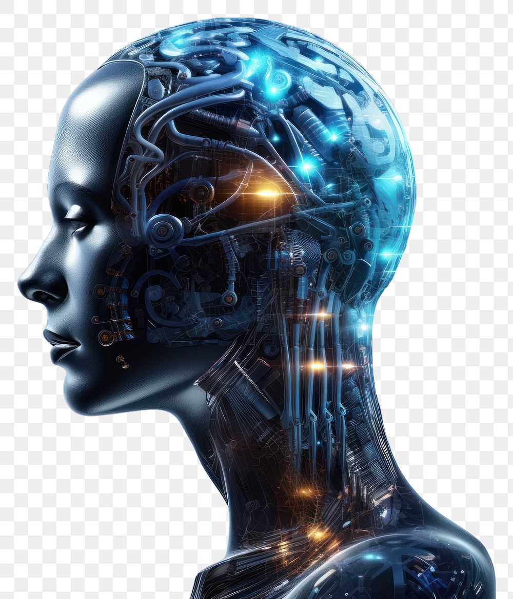PNG Artificial intelligence technology adult futuristic