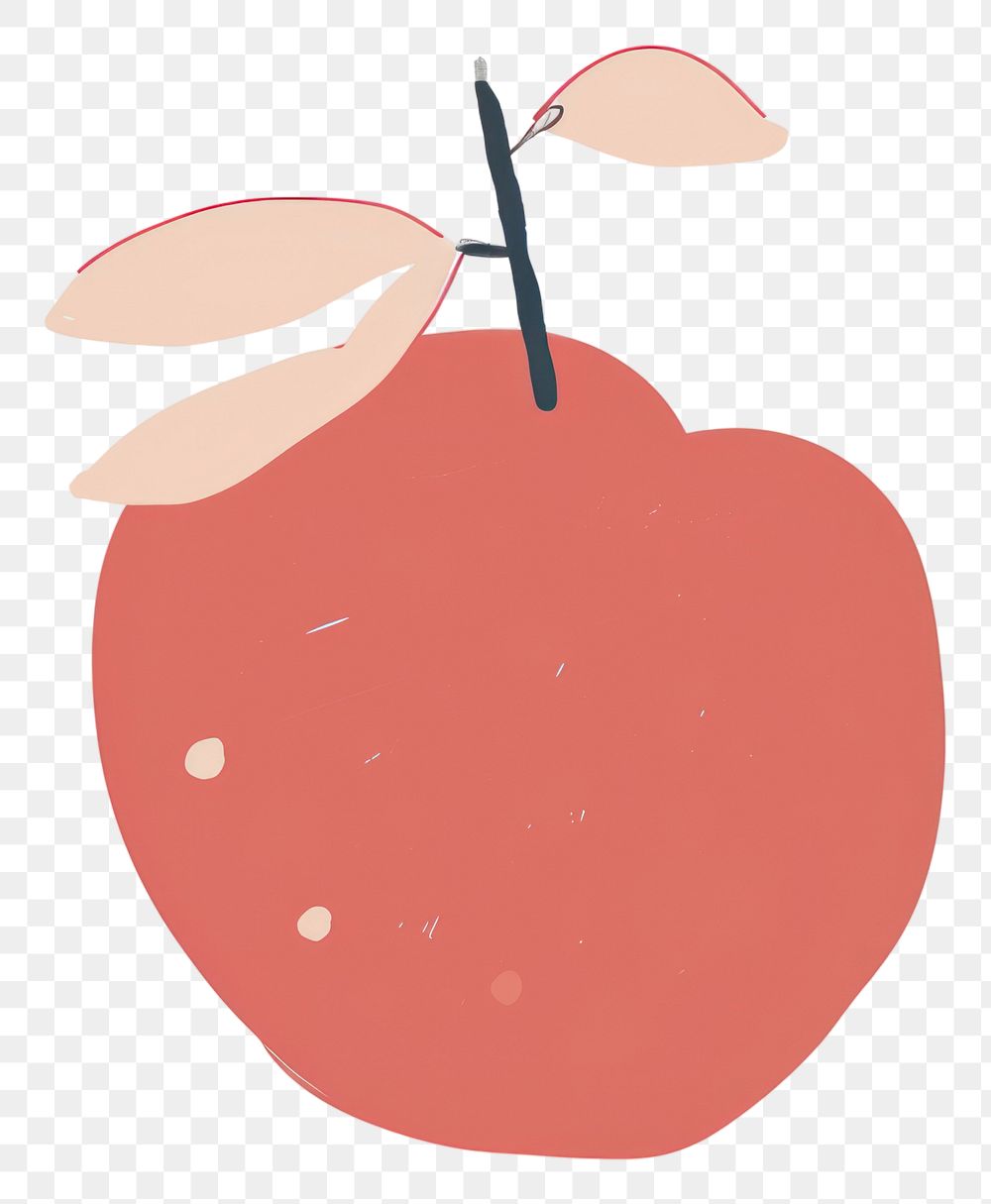 PNG Cute apple illustration plant food freshness.