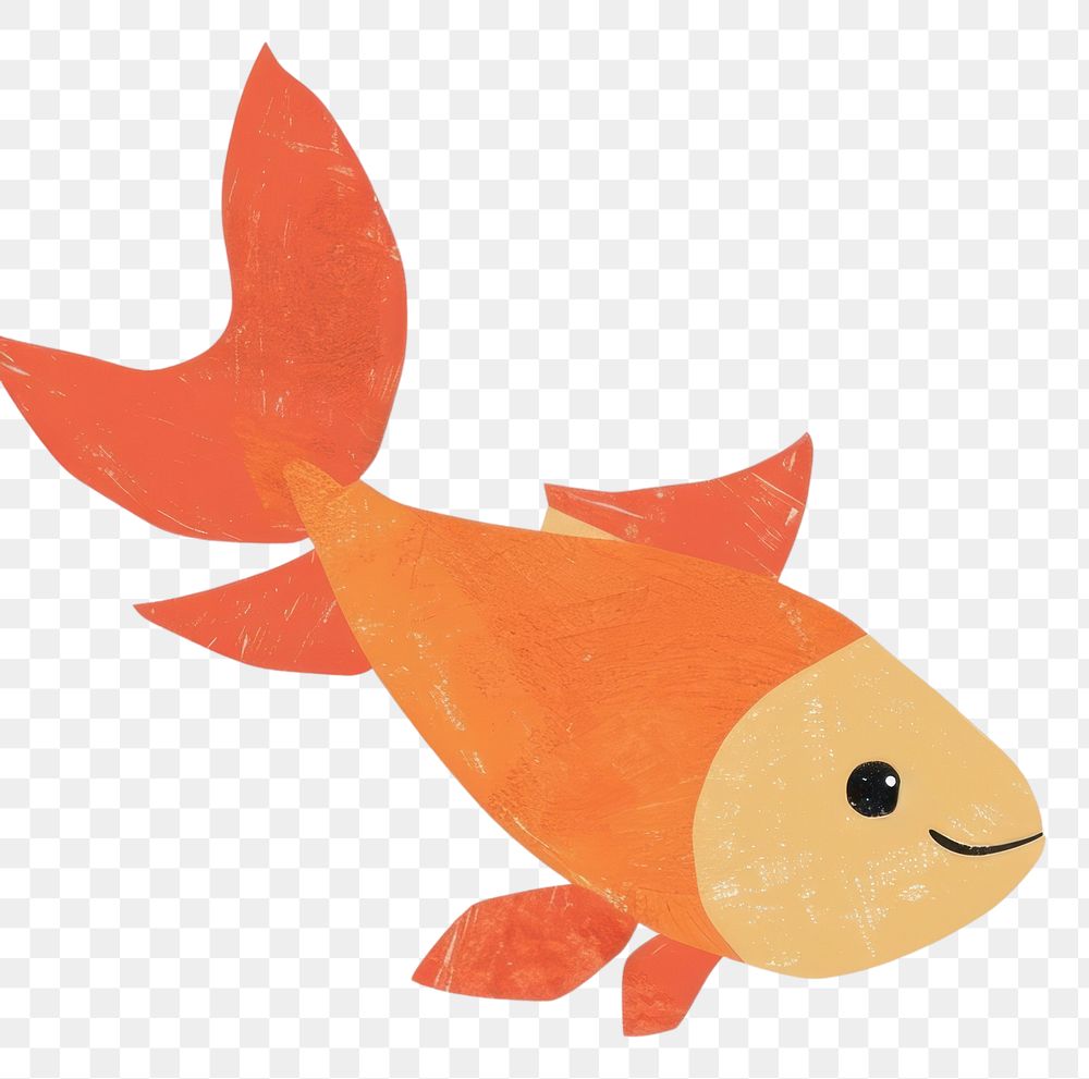 PNG Cute fish illustration goldfish animal wildlife.
