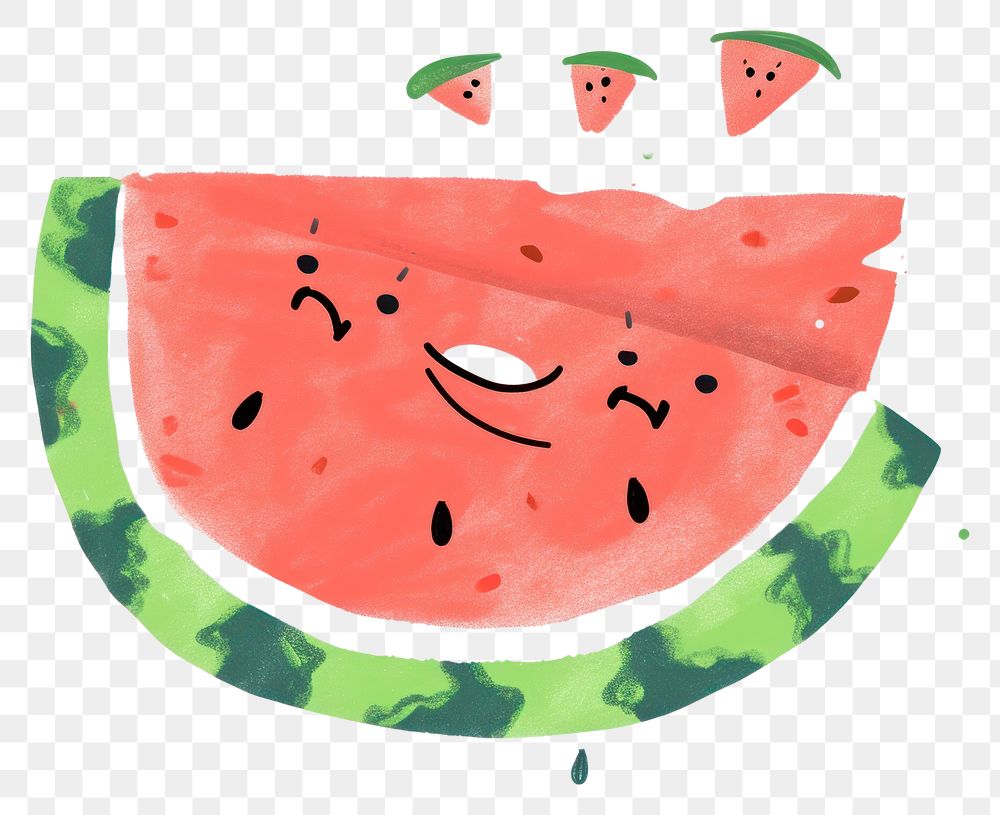 PNG Watermelon fruit food vegetable.