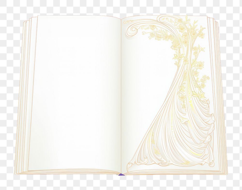 illustration of *a book in the style of Alphonse Mucha* isolated on white background --style 19pADPufIwHTB19 --ar 3:2