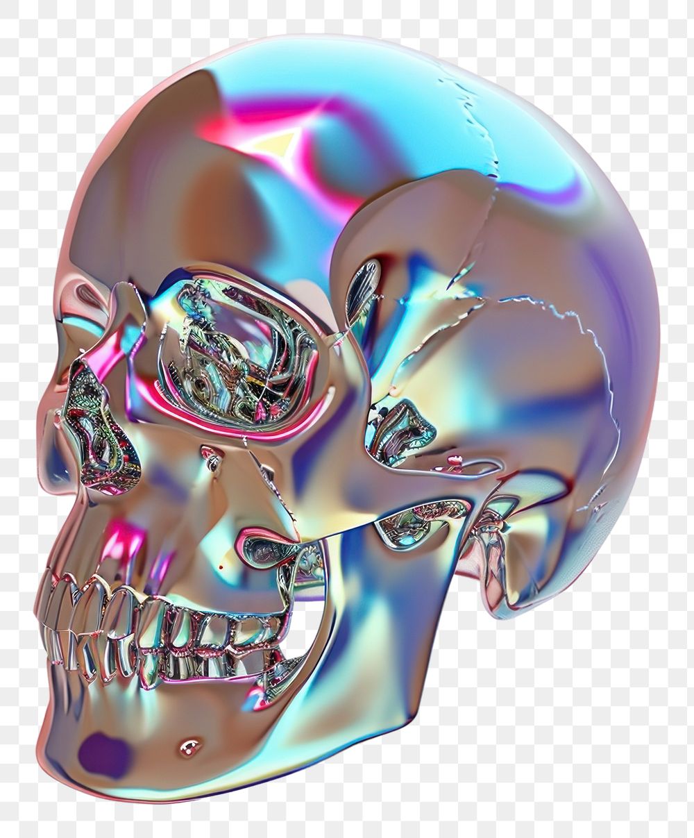 PNG Transparent skull gemstone jewelry accessories.