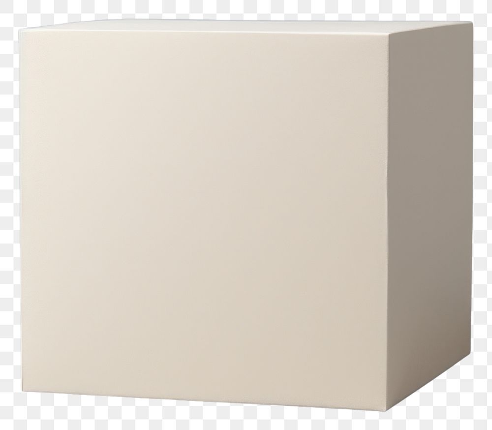PNG Box mockup carton white gray.