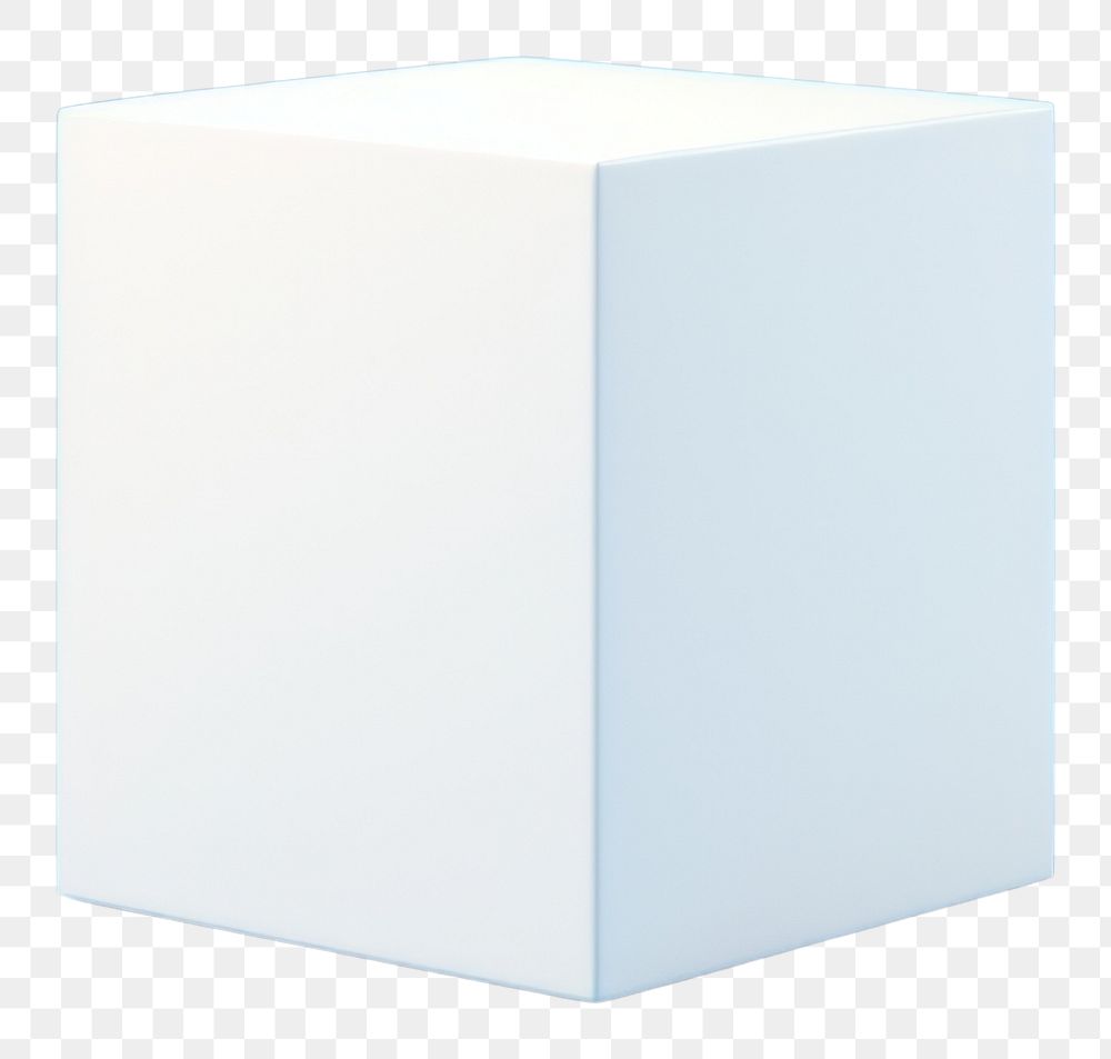 PNG Box mockup carton white blue.