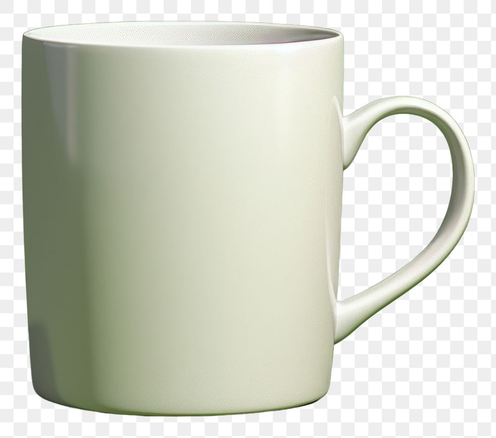 PNG Coffee cup mockup porcelain drink green.