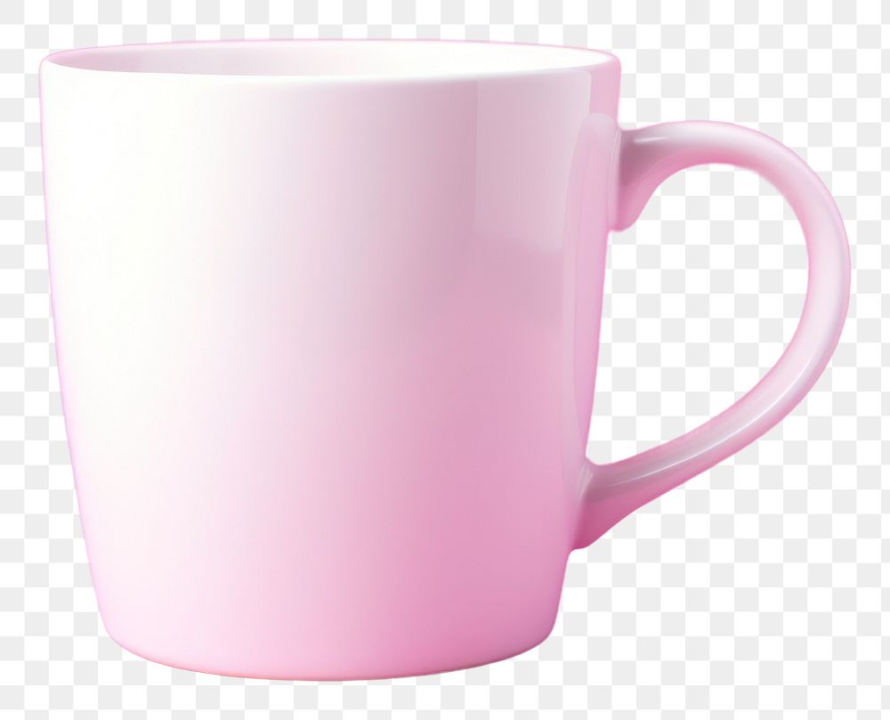 PNG Coffee cup mockup porcelain drink pink.