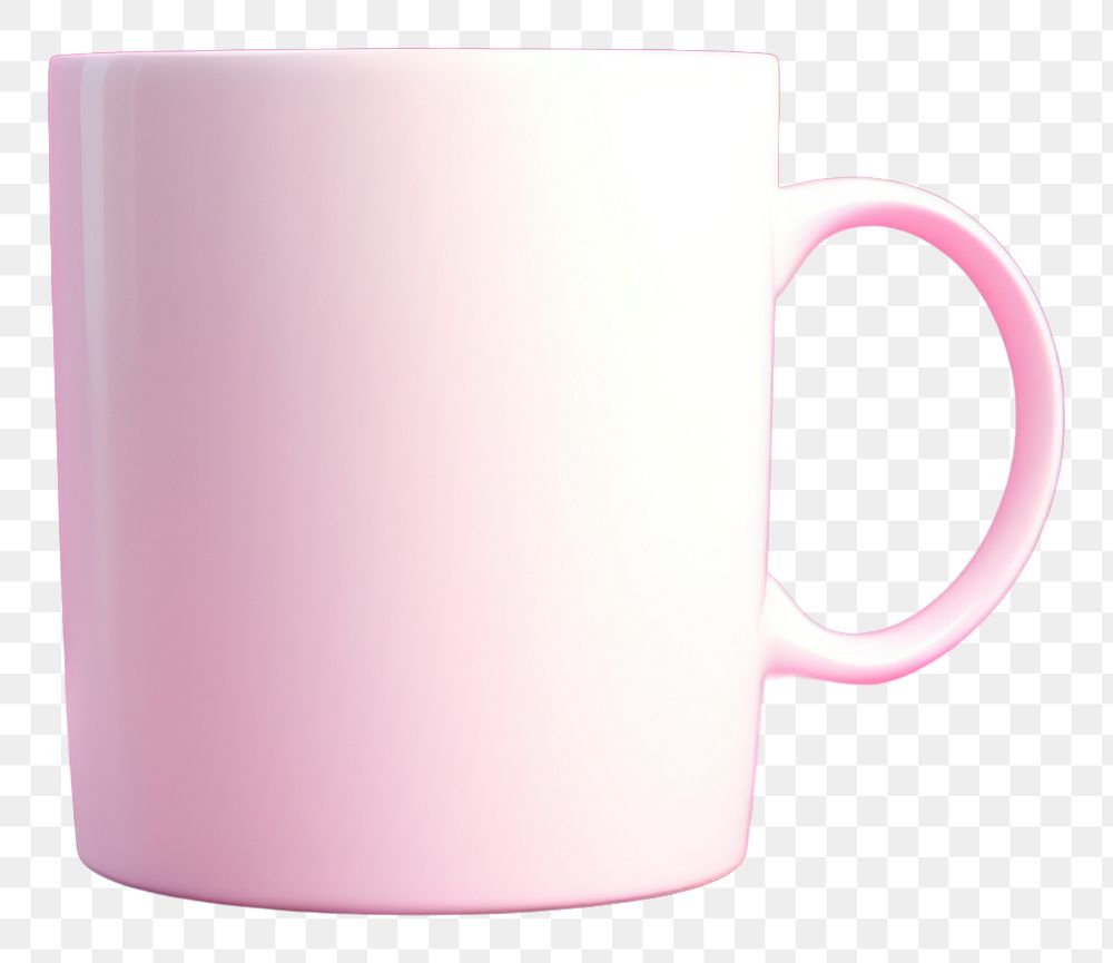 PNG Coffee cup mockup drink pink mug.