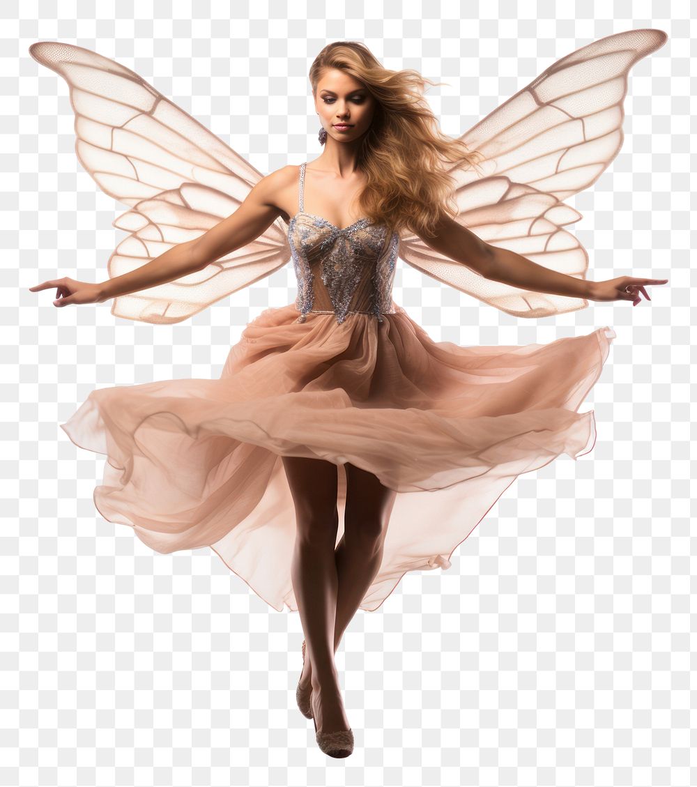 PNG Fairy dancing ballet flying.