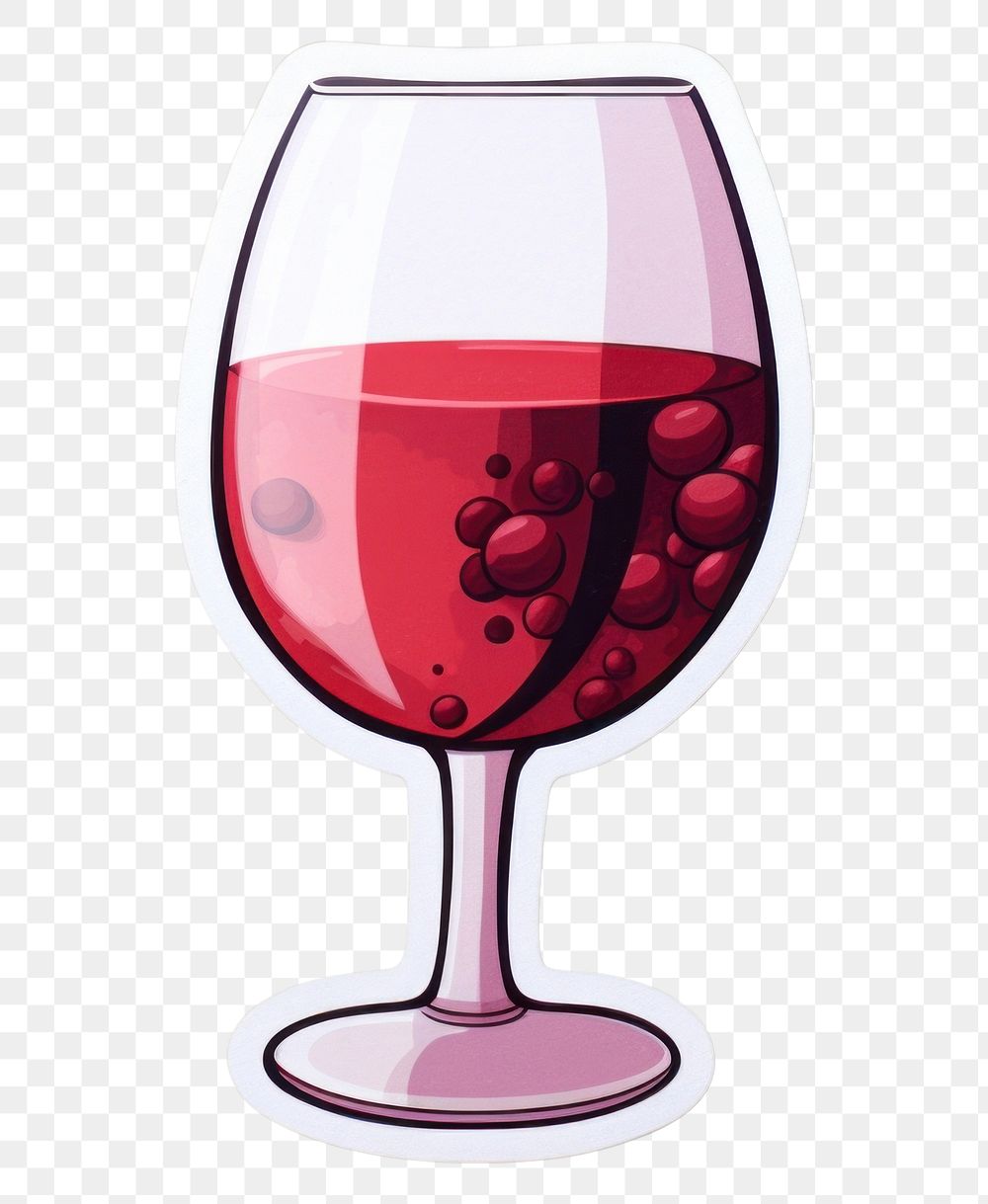 PNG  Red wine glass drink refreshment.