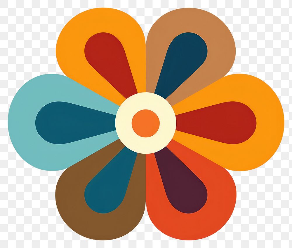 PNG  Flower pattern logo art. AI generated Image by rawpixel.