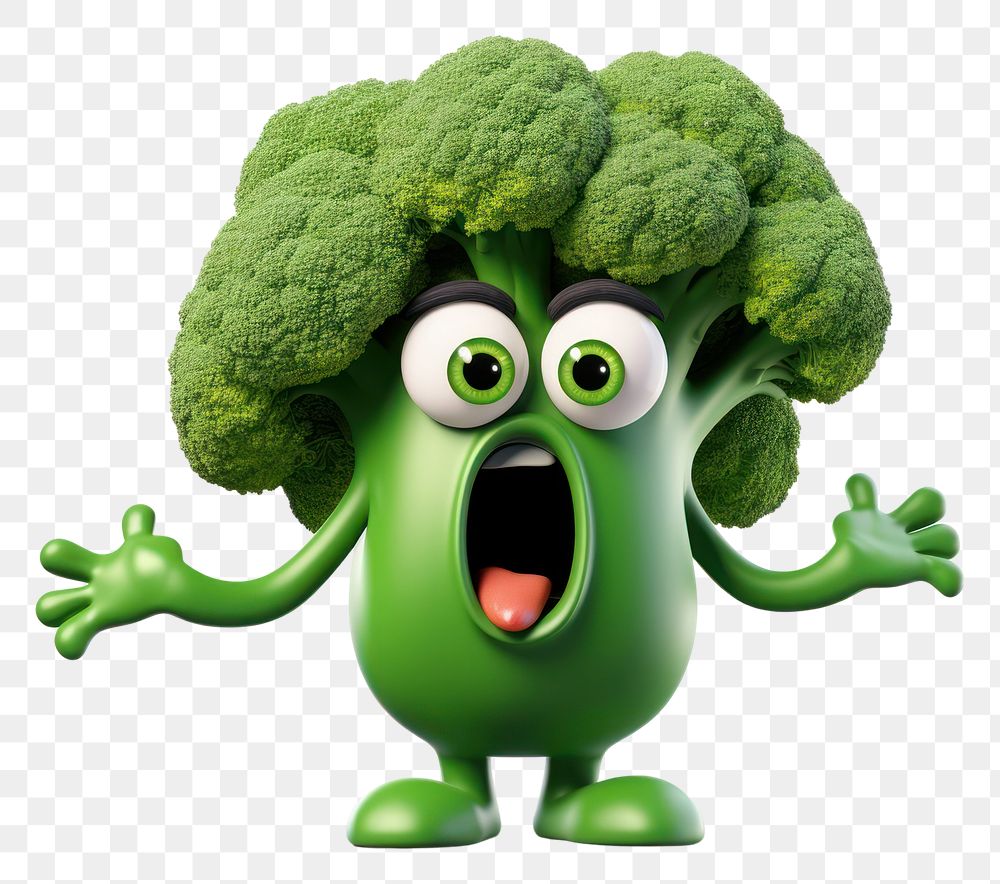 PNG Broccoli vegetable cartoon plant. AI generated Image by rawpixel.