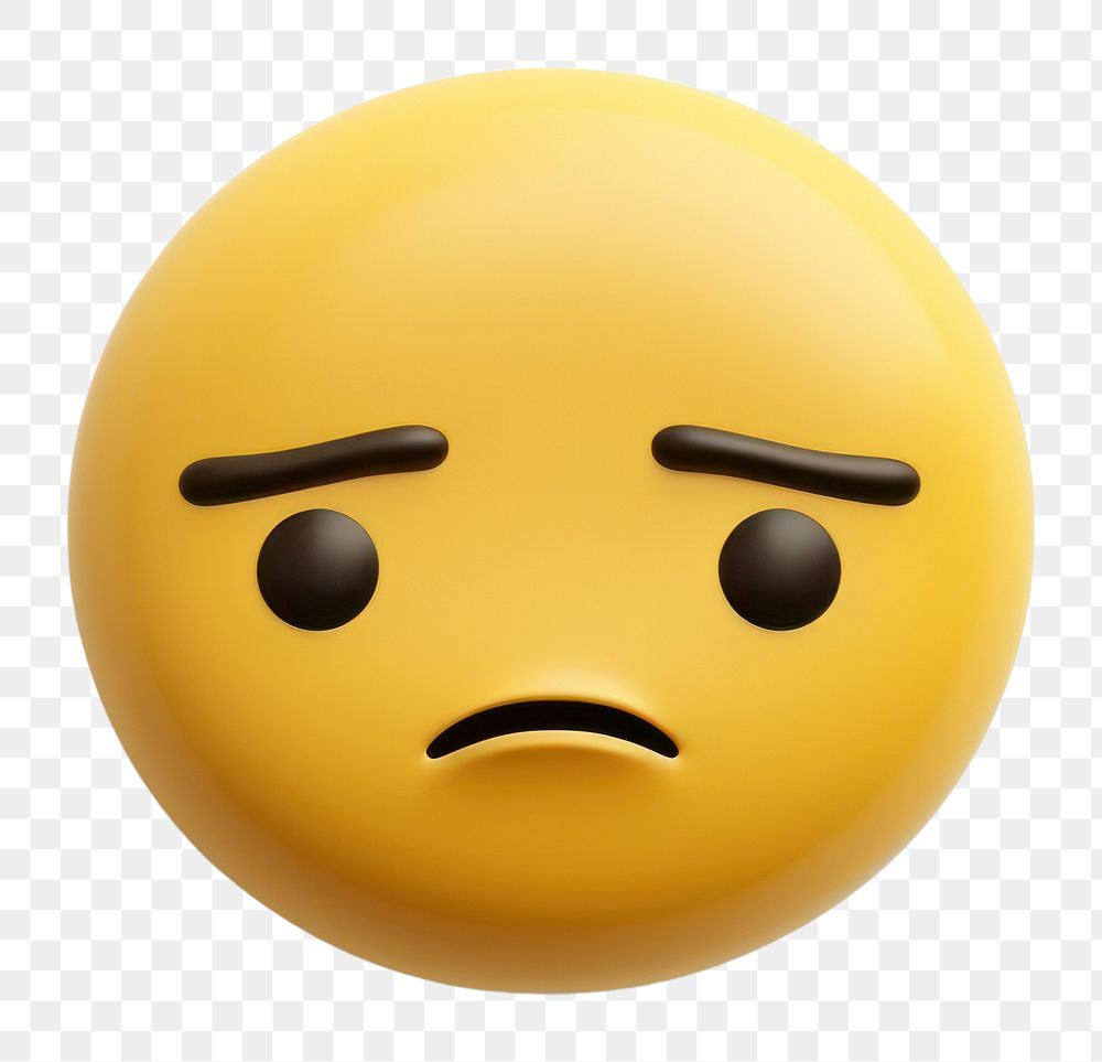PNG Sad emoji icon white background anthropomorphic representation
