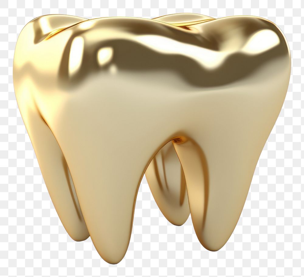 PNG Tooth gold white background accessories.