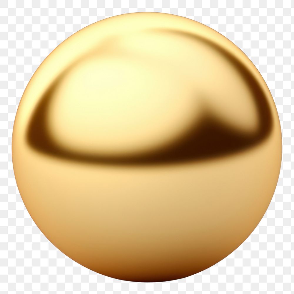 PNG Tennis ball sphere gold egg.