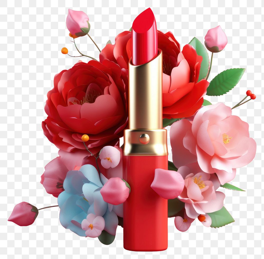 PNG Cosmetics lipstick flower petal.