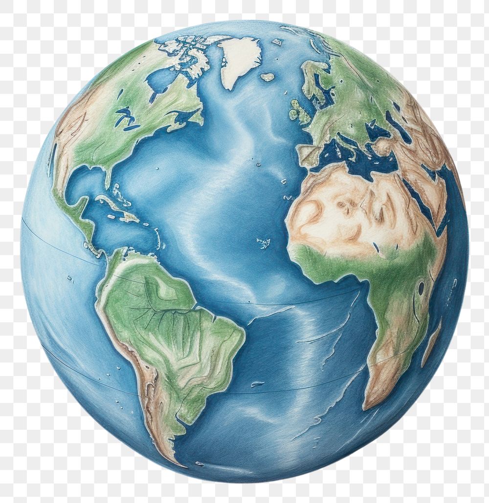 PNG  Earth sphere planet globe.