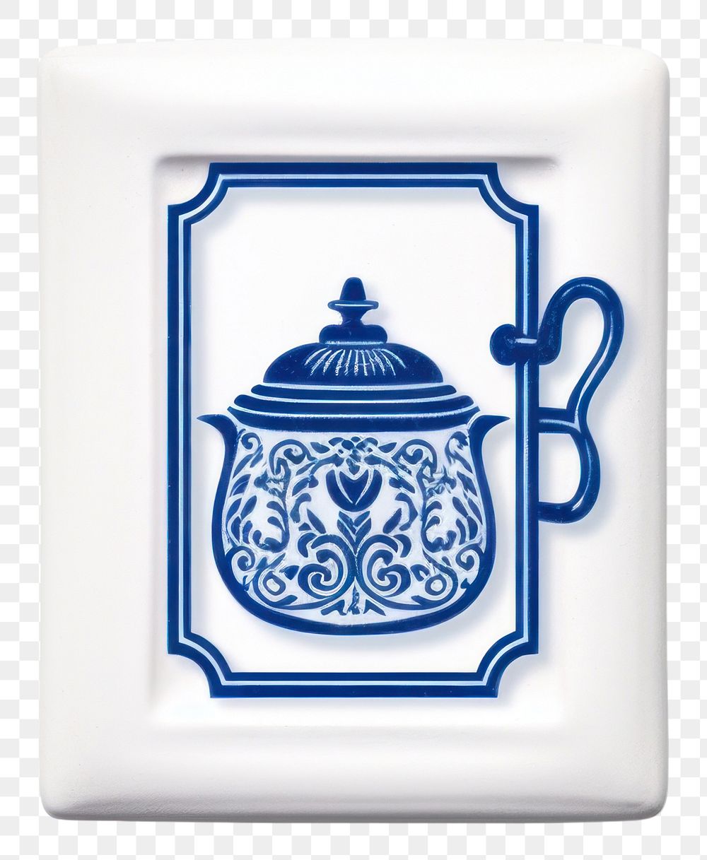 PNG  Text blue white background porcelain. AI generated Image by rawpixel.