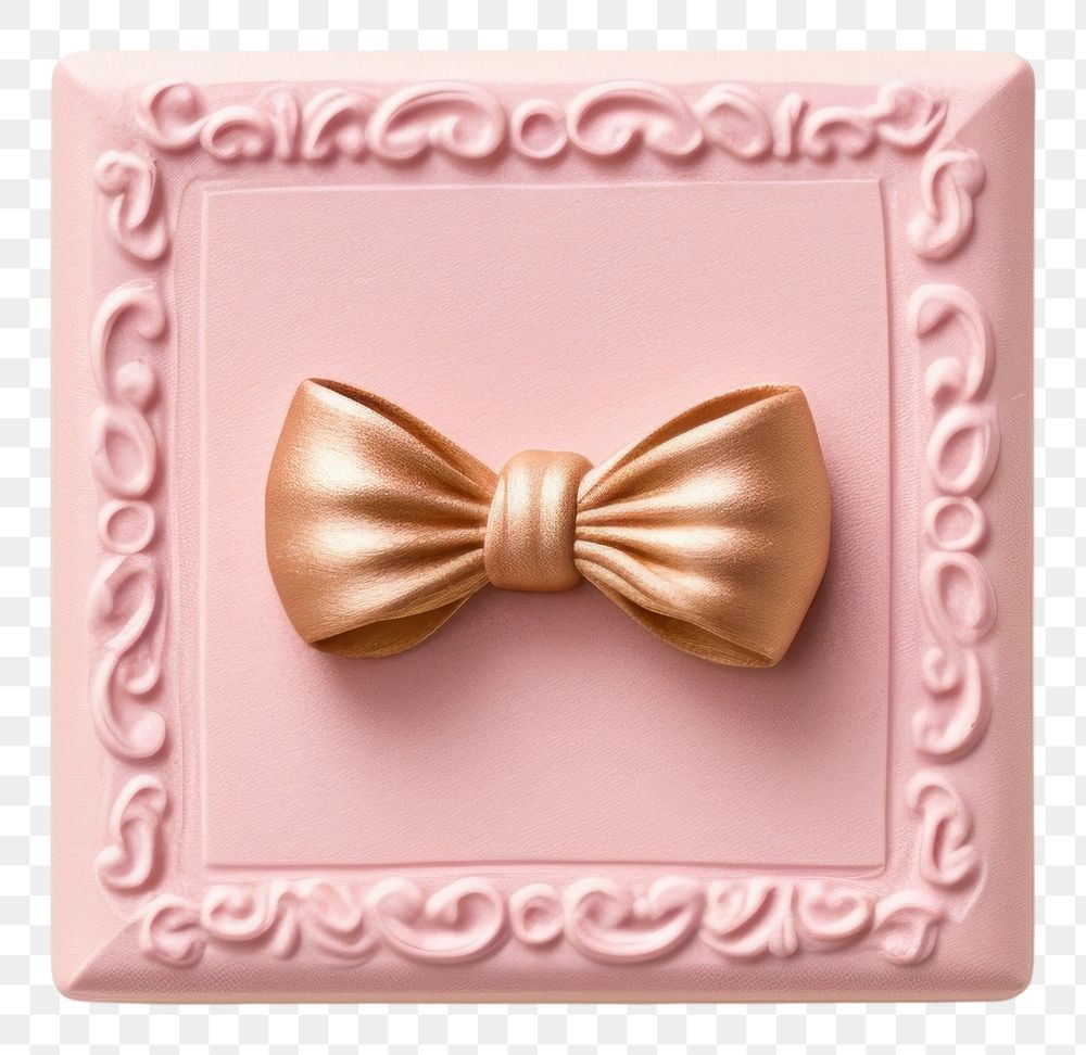 PNG  Rectangle pink bow white background. AI generated Image by rawpixel.