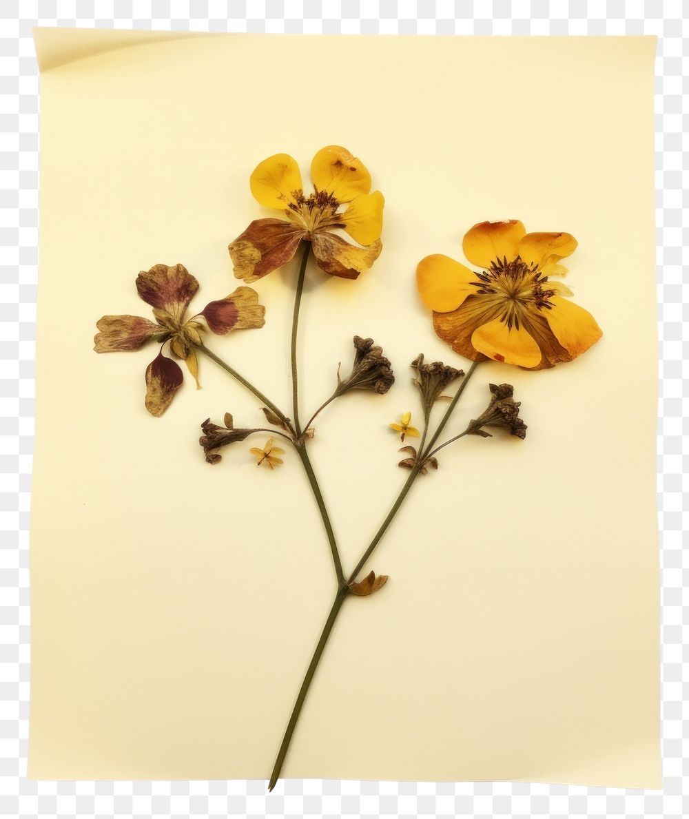 PNG Real Pressed a wallflower plant petal paper.