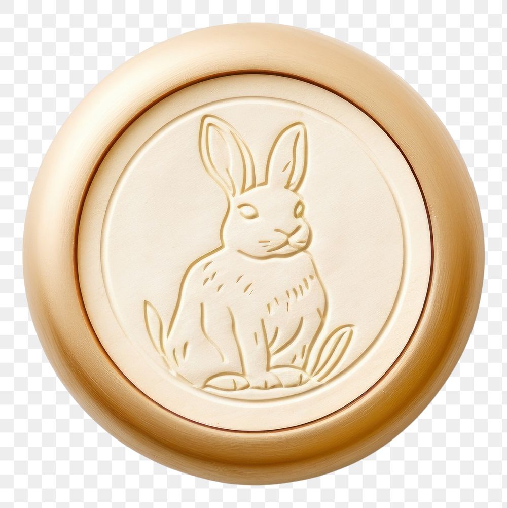 PNG  Rabbit locket white background representation. AI generated Image by rawpixel.