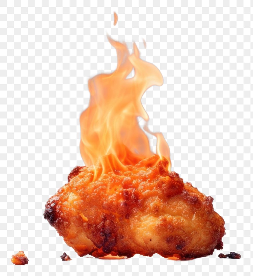 PNG Bonfire food burning fried.