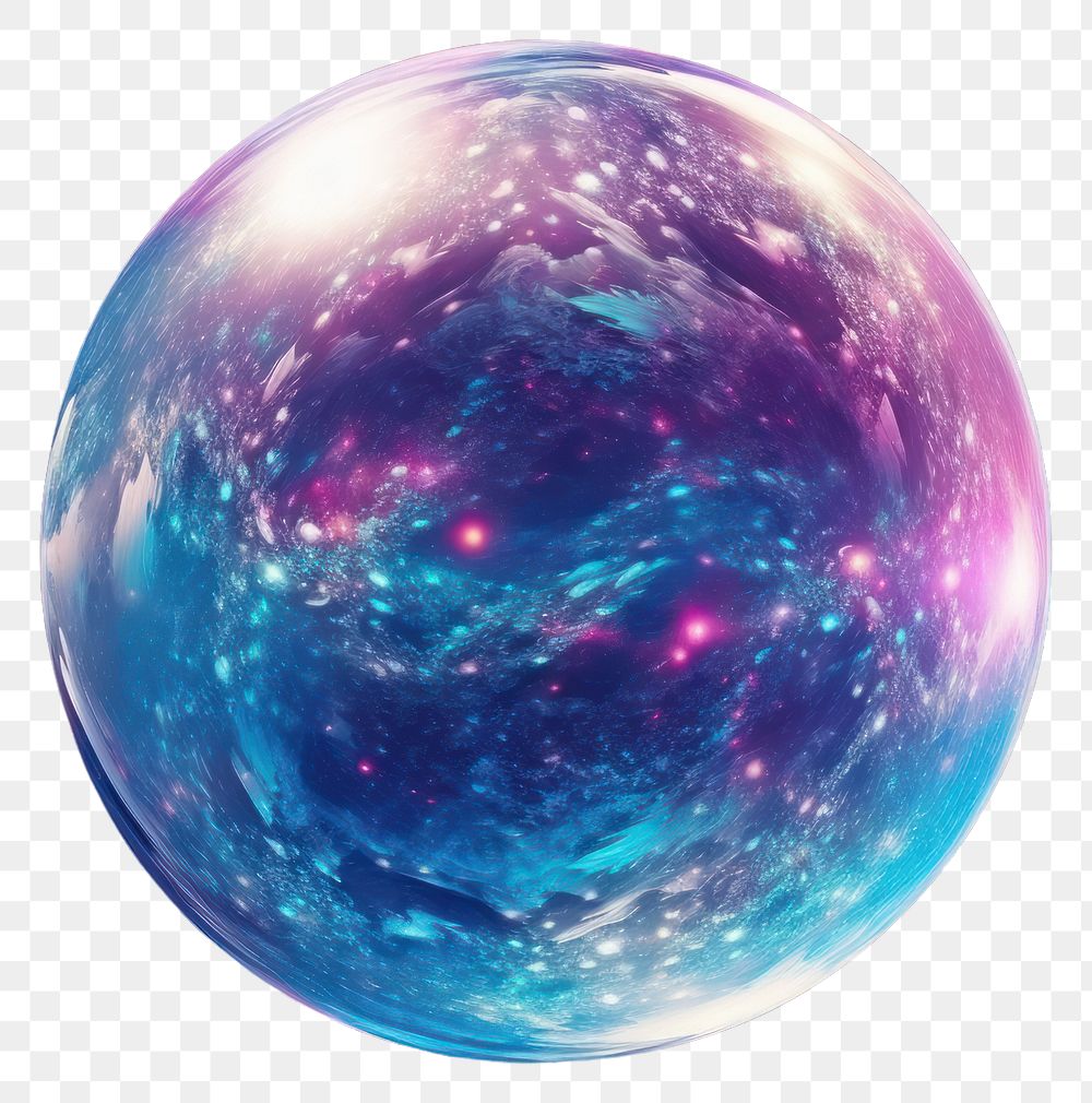 PNG Universe sphere space astronomy.