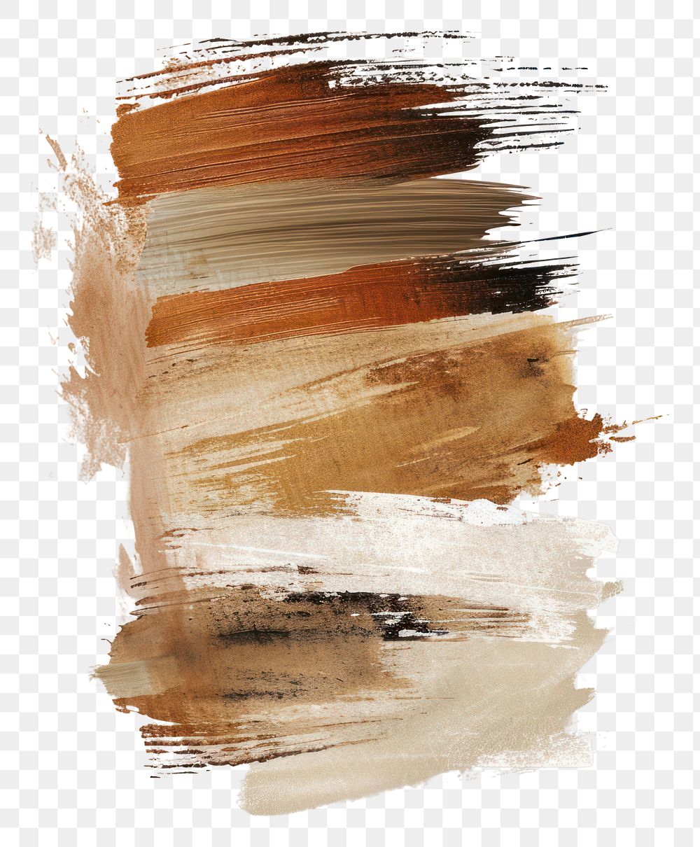 PNG Brown brush stroke backgrounds abstract collage