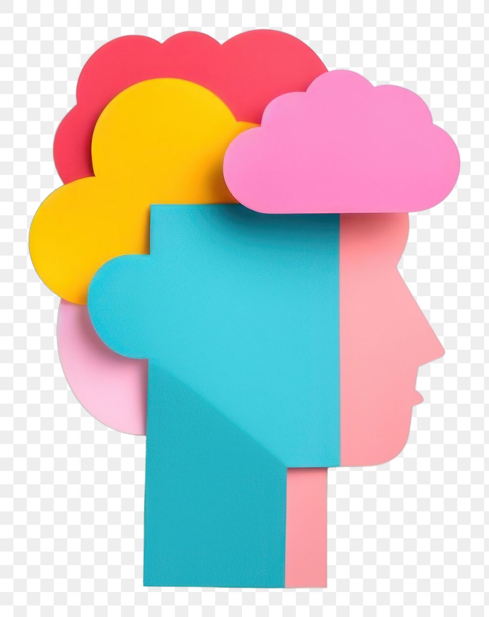 PNG  Cloud human head art. AI generated Image by rawpixel.