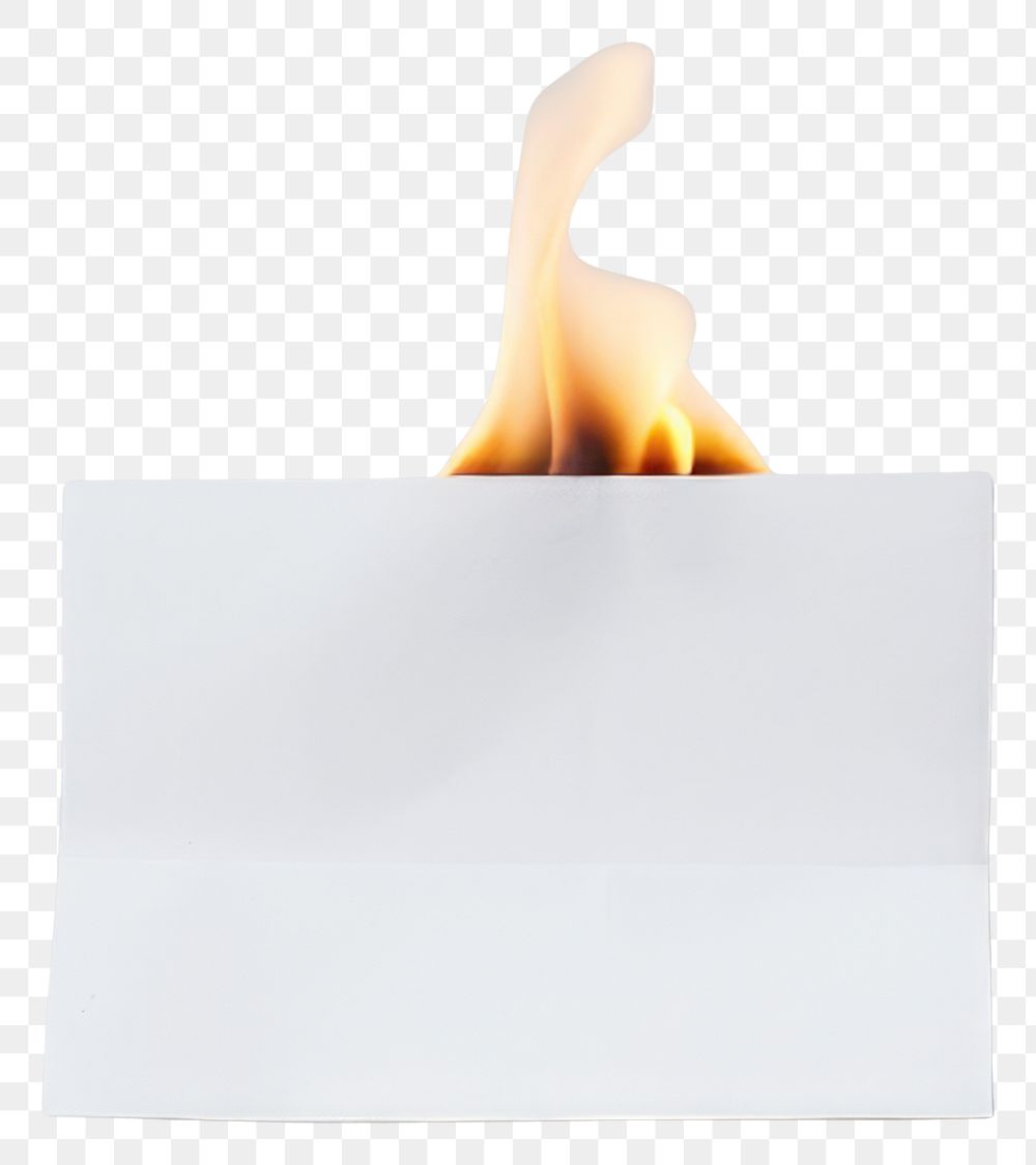 PNG Paper fire burning flame.