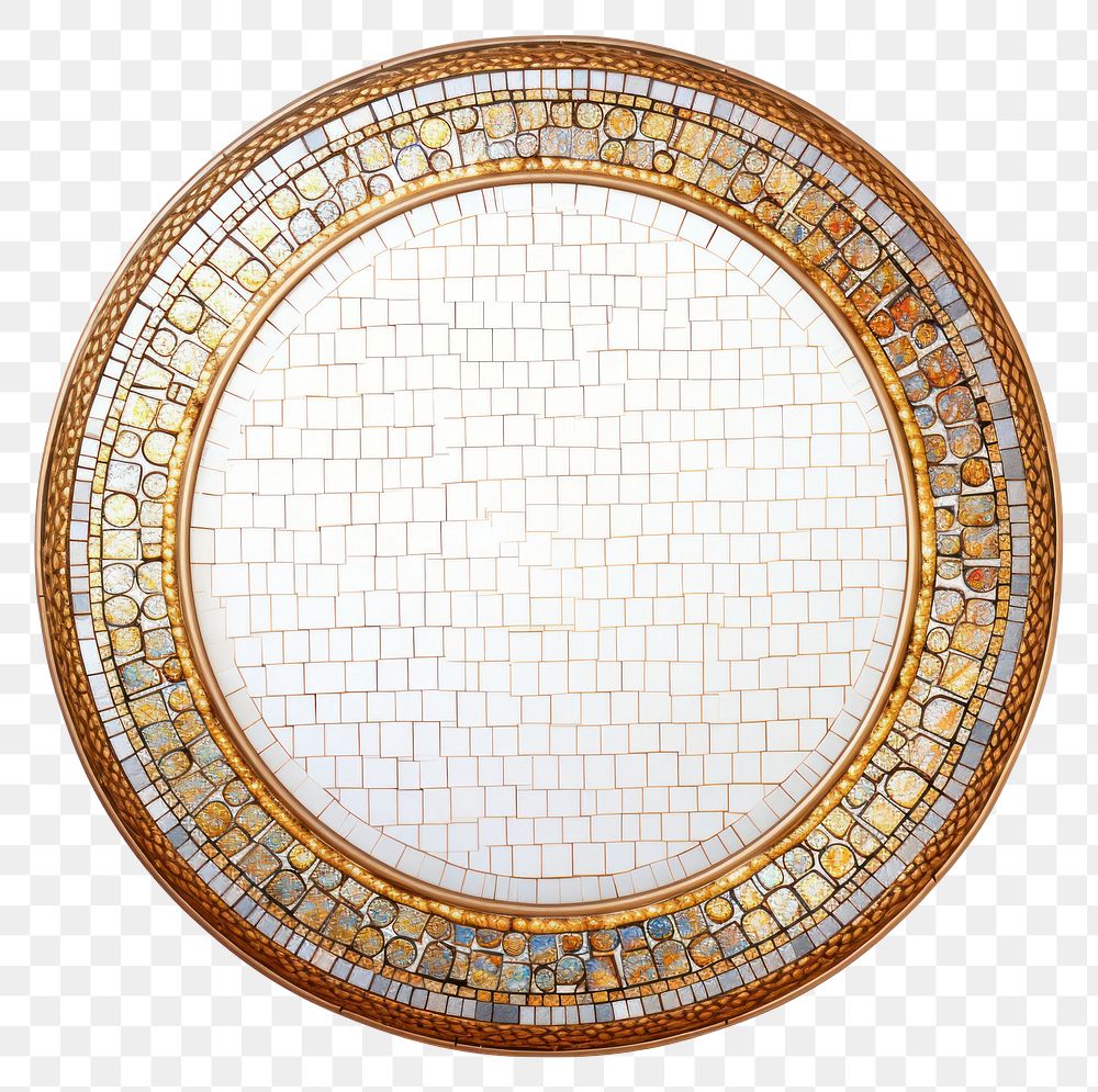 PNG  Mosaic circle glass photo.