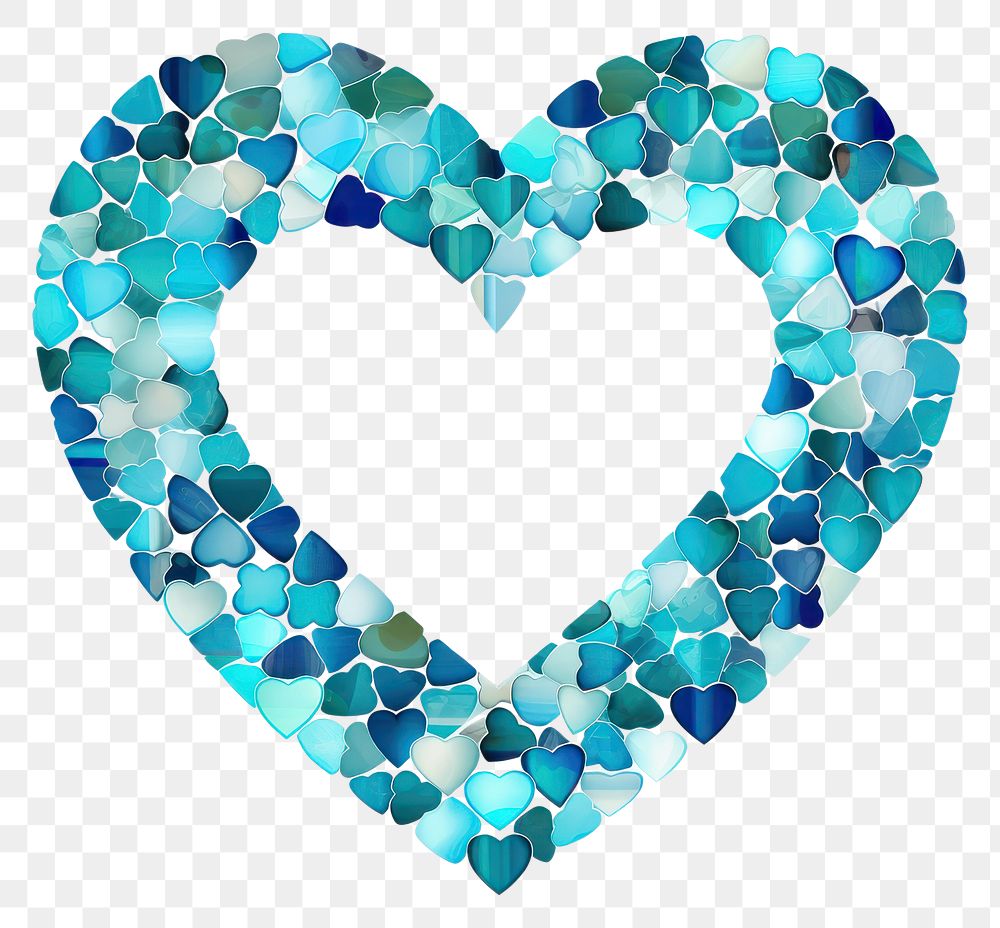 PNG  Heart turquoise backgrounds heart.