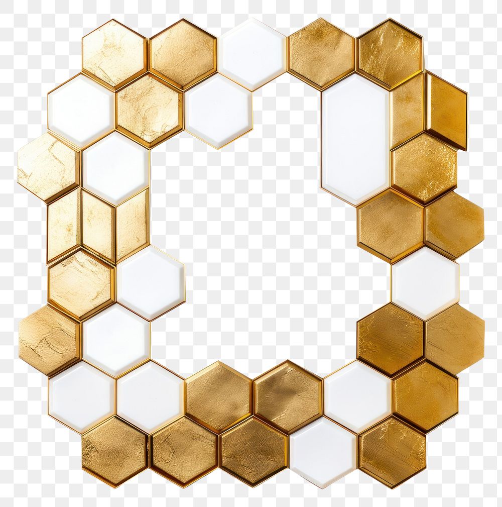PNG  Hexagon backgrounds photo gold
