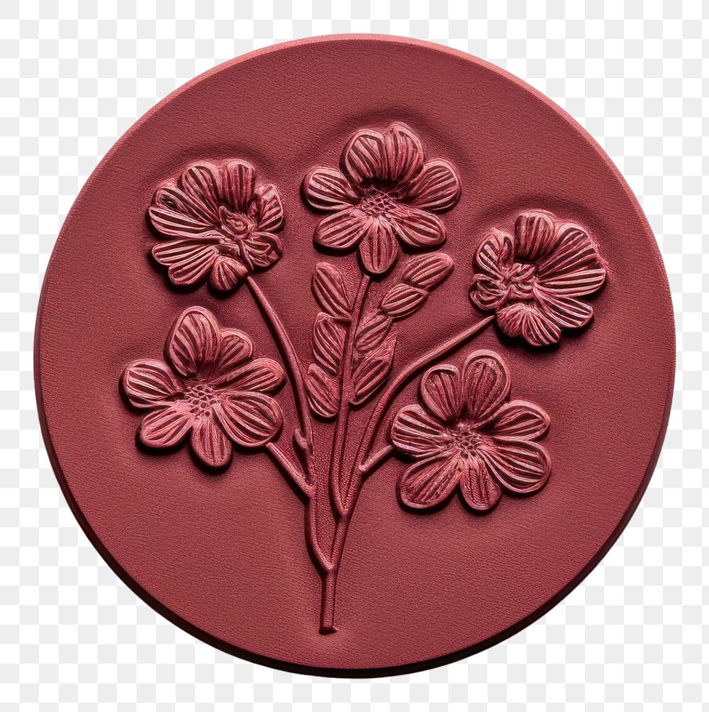 PNG  Bunch of flowers dishware pottery circle. AI generated Image by rawpixel.