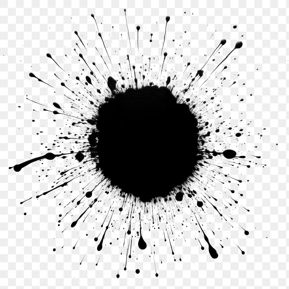PNG Black dot backgrounds paint hole. AI generated Image by rawpixel.