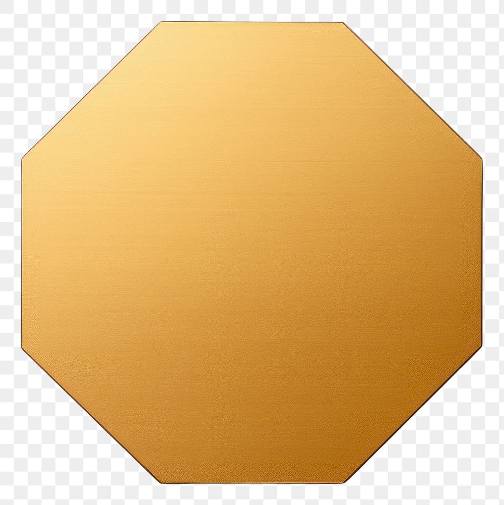 PNG Octagon shape gold white background simplicity. AI generated Image by rawpixel.