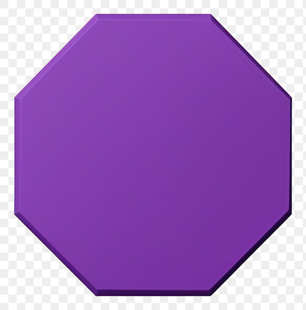 PNG Octagon shape purple white background simplicity. AI generated Image by rawpixel.
