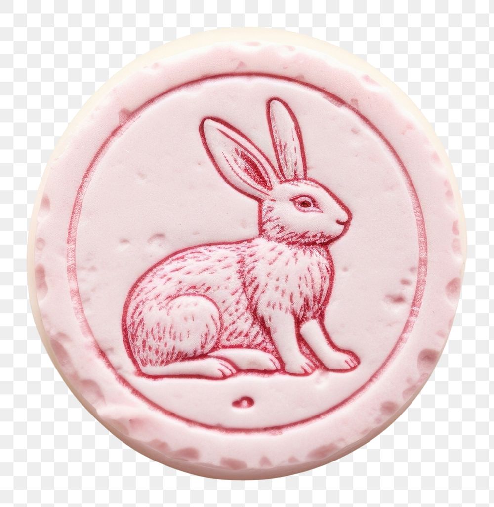 PNG Cute rabbit pink representation confectionery.
