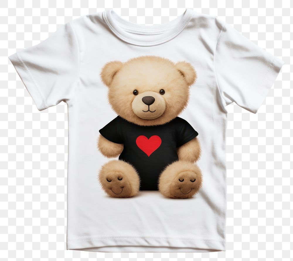 PNG Teddy Bear t-shirt white bear.