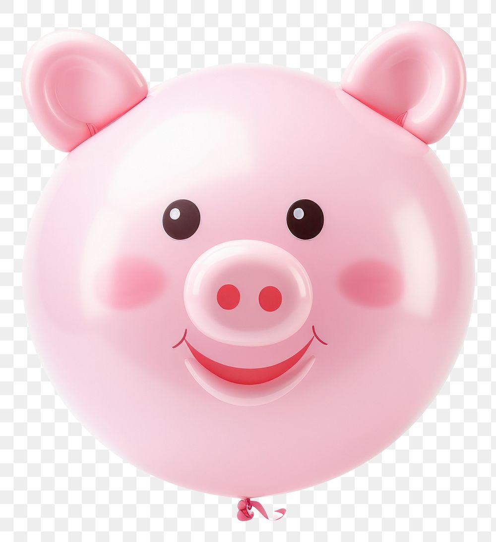 PNG  Pig balloon cute toy.
