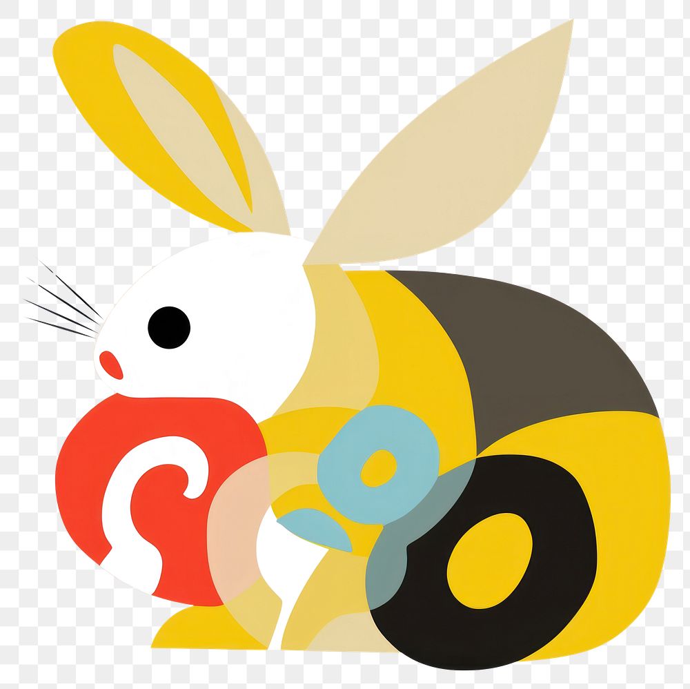 PNG  Rabbit animal mammal insect. AI generated Image by rawpixel.