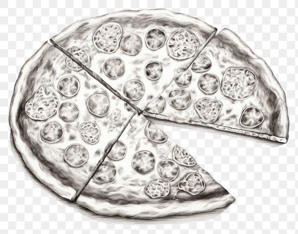PNG Pizza drawing sketch illustrated. AI generated Image by rawpixel.