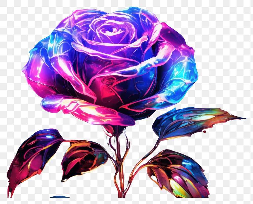PNG Rose pattern flower light.