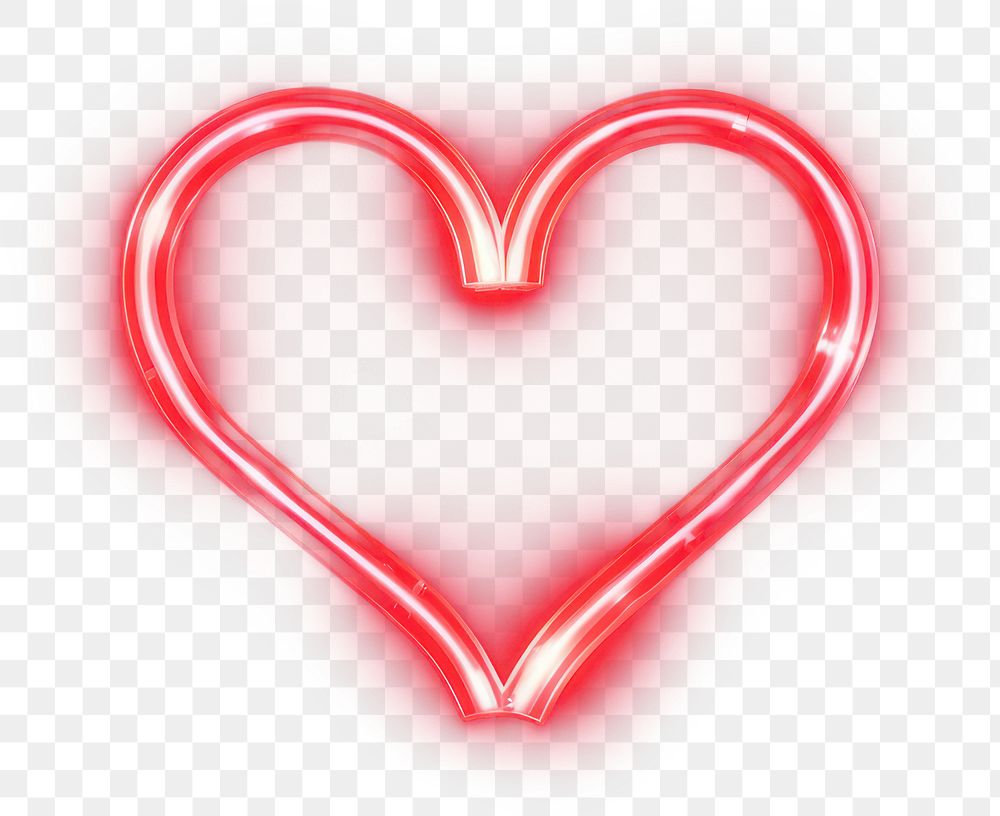 PNG  Light abstract symbol heart