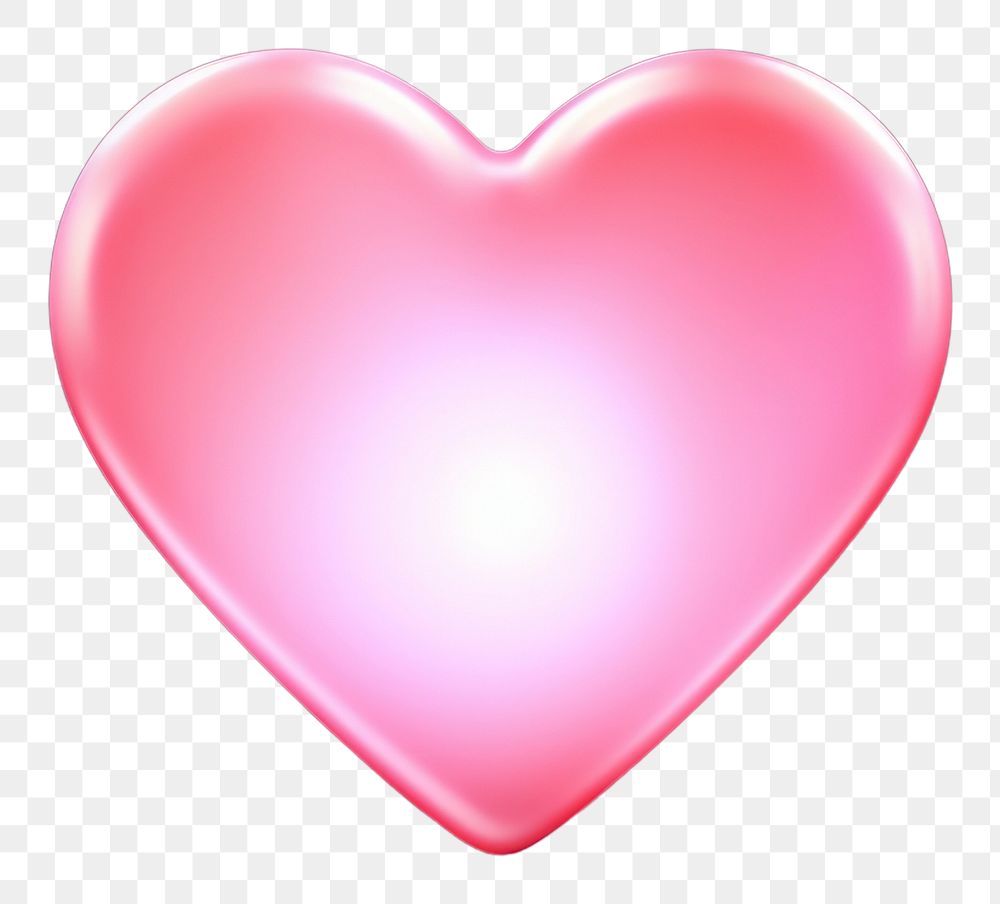 PNG  Pastel neon heart abstract light night