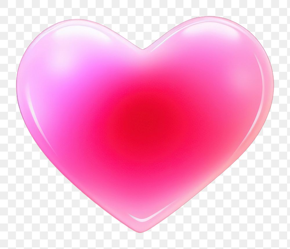 PNG  Pastel neon heart abstract night red