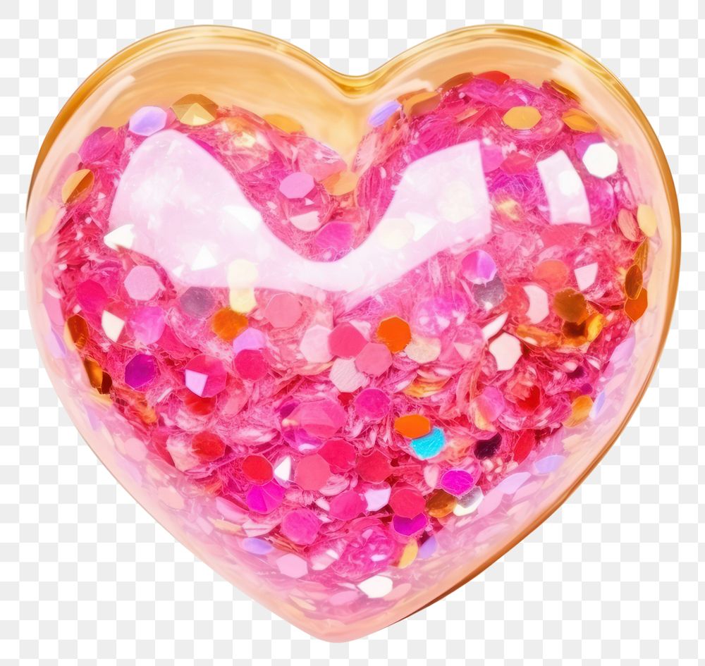 PNG  Heart jewelry glitter shape.