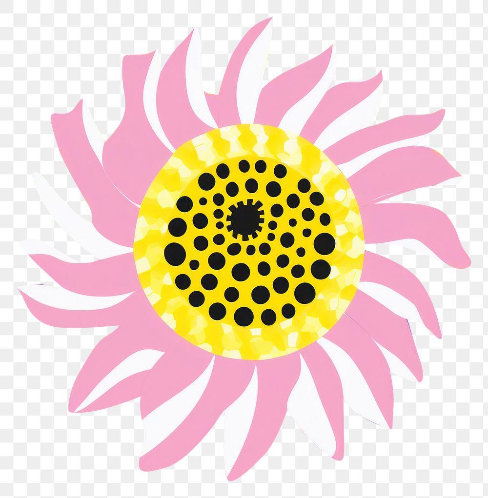 PNG  Sunflower backgrounds pattern shape. AI generated Image by rawpixel.